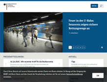 Tablet Screenshot of bmbf.de
